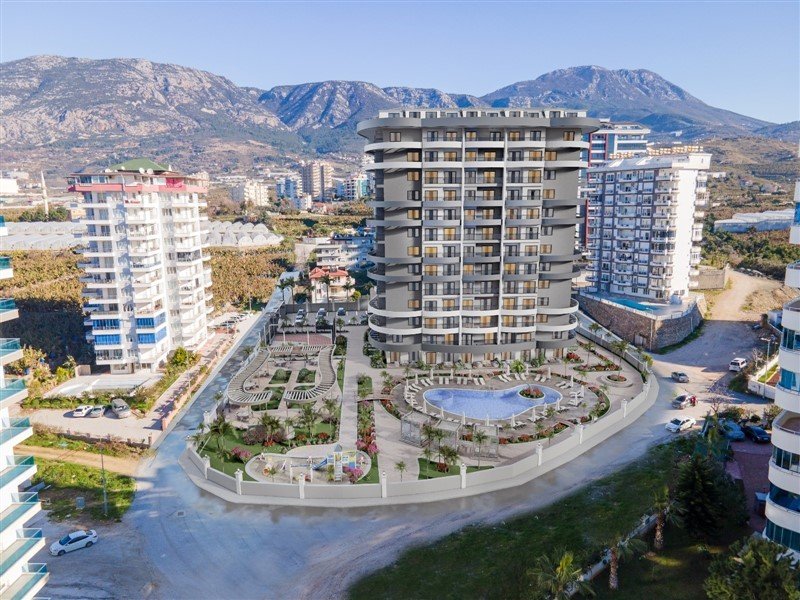 Modern bir sitede 1+1 daire – Mahmutlar, Alanya