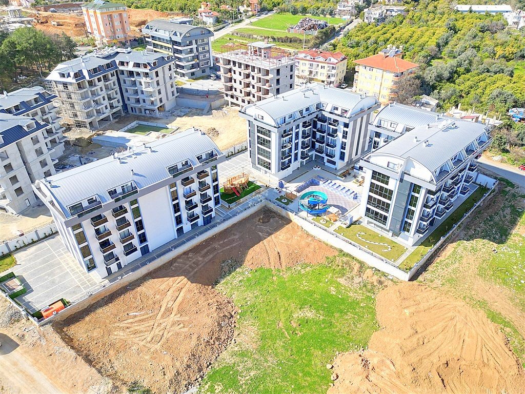 Меблированный пентхаус 2+1 в Оба — 103 м², два санузла и два балкона